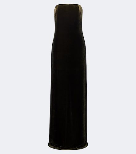 Abito lungo bustier in velluto - Ralph Lauren Collection - Modalova