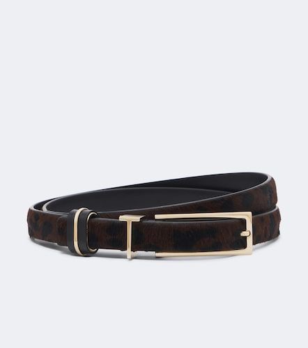 Cinturón de pelo estampado con piel - Tom Ford - Modalova