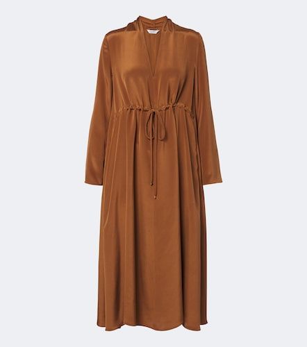 Vestido midi de satén de seda - Max Mara - Modalova
