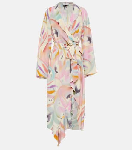 Printed asymmetric wrap midi dress - Etro - Modalova