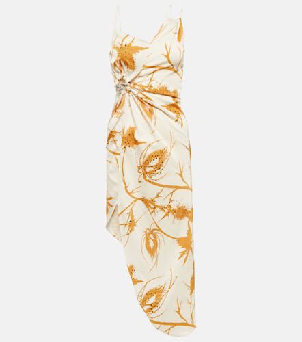 Asymmetric printed midi dress - Jacques Wei - Modalova