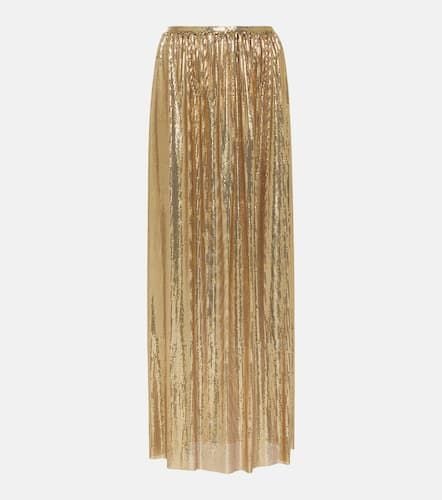 High-rise metallic mesh maxi skirt - Rabanne - Modalova