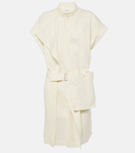 Vestido corto de mezcla de algodón asimétrico - Lemaire - Modalova