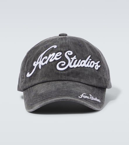 Gorra de sarga de algodón con logo - Acne Studios - Modalova