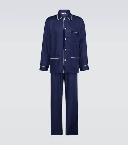 Lombard 6 cotton jacquard pyjamas - Derek Rose - Modalova