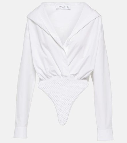 Alaïa Body in cotone con cappuccio - Alaia - Modalova