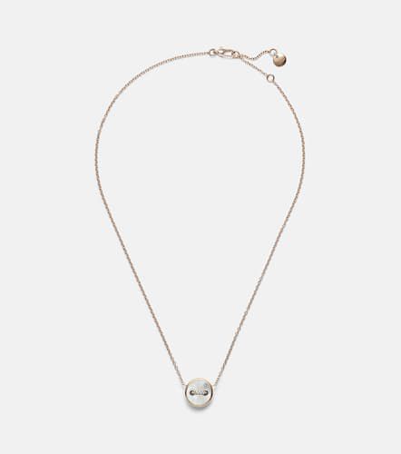 Pom Pom Dot 18kt rose pendant necklace with mother-of-pearl and diamonds - Pomellato - Modalova