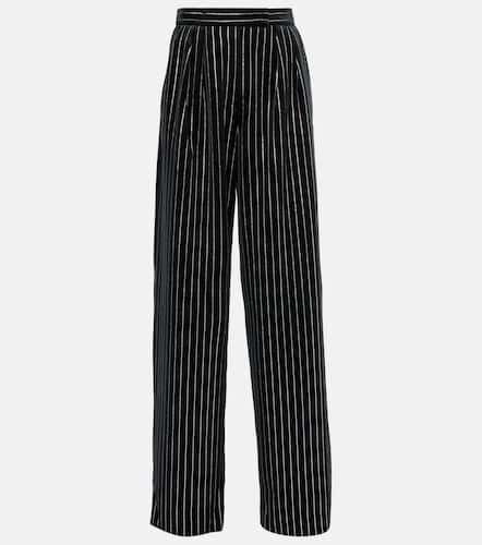 Embellished velvet straight pants - Alex Perry - Modalova