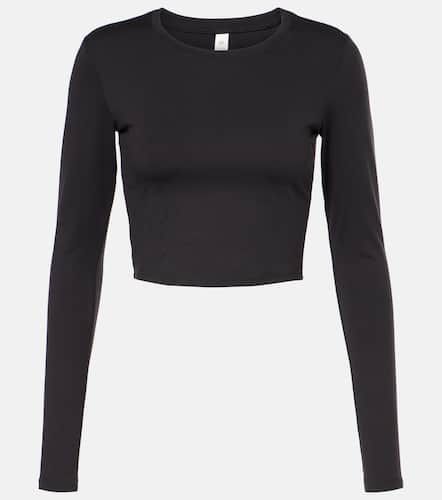 Alosoft cropped jersey T-shirt - Alo Yoga - Modalova