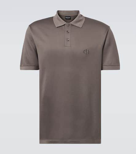 Polo in seta, lino e cotone - Giorgio Armani - Modalova