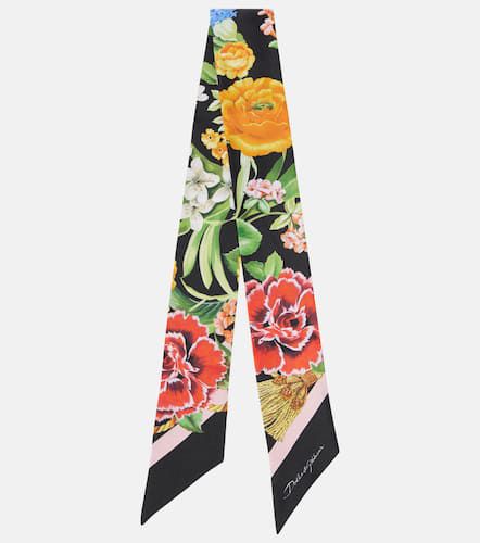 Floral silk twill scarf - Dolce&Gabbana - Modalova