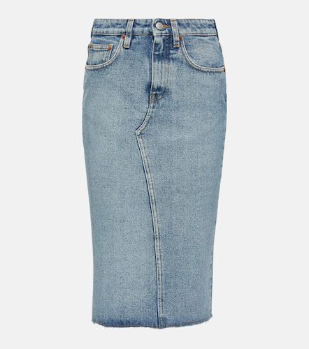 Denim midi skirt - MM6 Maison Margiela - Modalova