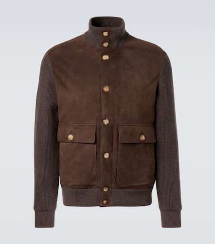 Suede and cashmere blouson - Brunello Cucinelli - Modalova