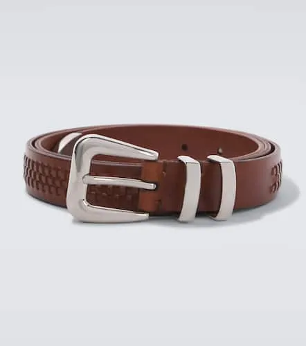 Braided leather belt - Brunello Cucinelli - Modalova