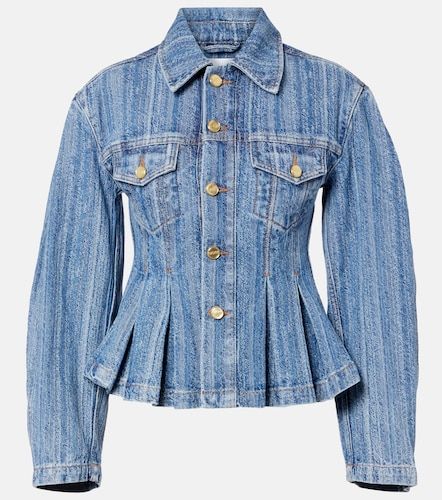 Ganni Peplum denim jacket - Ganni - Modalova