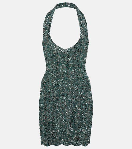 Sequined mesh minidress - Saint Laurent - Modalova