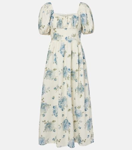 Dalia floral linen midi dress - Faithfull - Modalova