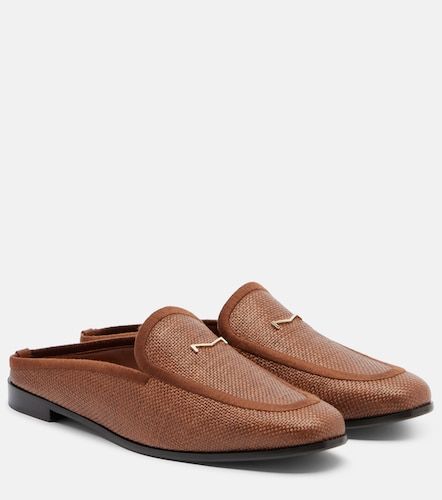 Amito leather-trimmed raffia mules - Max Mara - Modalova