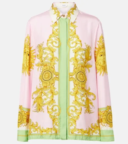 Versace Printed silk twill shirt - Versace - Modalova