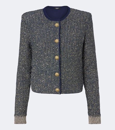Balmain Sequined tweed jacket - Balmain - Modalova