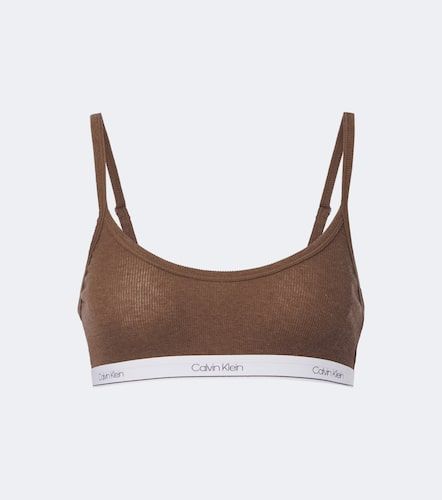 Bralette Sienna in misto cotone a coste - Calvin Klein Collection - Modalova