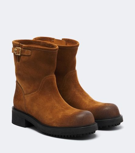Versace Suede ankle boots - Versace - Modalova