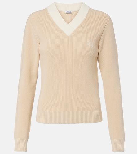 Pullover Double L in cotone e lana - Loewe - Modalova