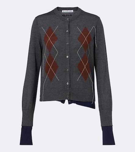 Cardigan in seta, lana e cashmere - Acne Studios - Modalova