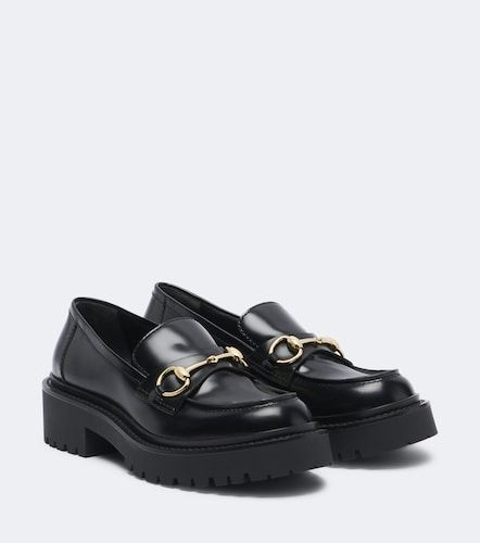 Rhody Horsebit leather platform loafers - Gucci - Modalova