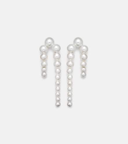 Petite Perle Nuit 14Kt gold and pearl earrings - Sophie Bille Brahe - Modalova