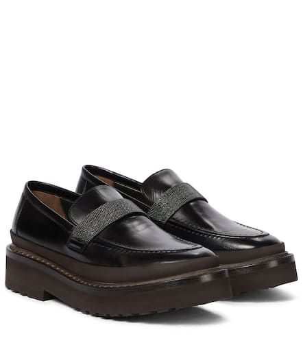 Verzierte Loafers aus Leder - Brunello Cucinelli - Modalova