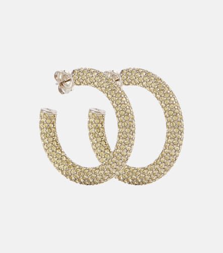 Cameron medium hoop earrings - Amina Muaddi - Modalova