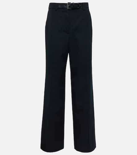 Pantaloni in twill di lana a gamba larga - Prada - Modalova