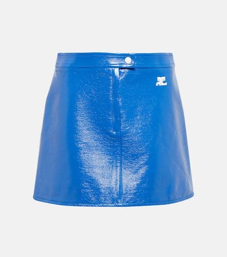 CourrÃ¨ges Faux leather miniskirt - Courreges - Modalova