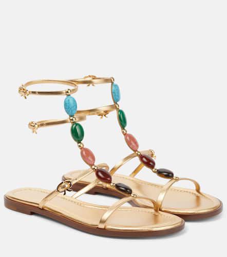 Shanti embellished leather sandals - Gianvito Rossi - Modalova