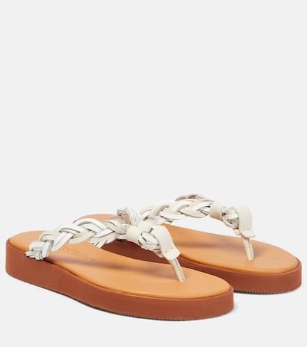 See By ChloÃ© Pompoms leather thong sandals - See By Chloe - Modalova