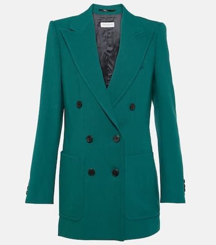 Blazer de gabardina de lana - Dries Van Noten - Modalova