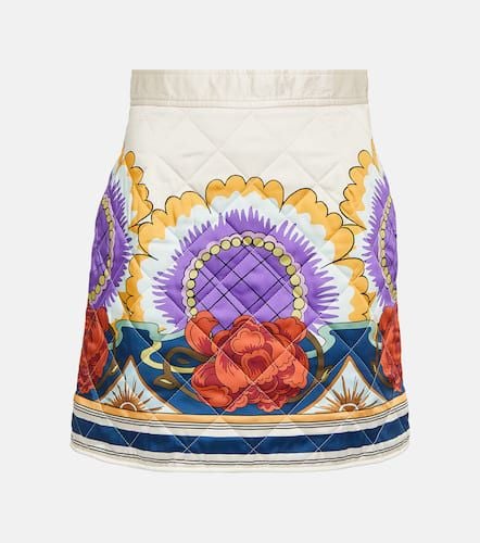 Edie printed quilted twill miniskirt - La DoubleJ - Modalova