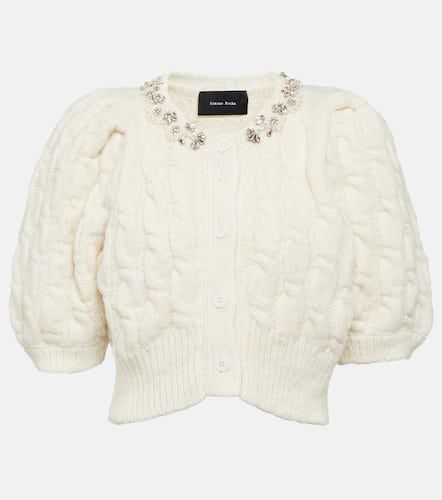 Cardigan in misto lana con decorazioni - Simone Rocha - Modalova