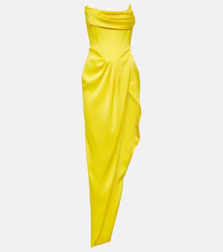 Draped satin crÃªpe gown - Alex Perry - Modalova