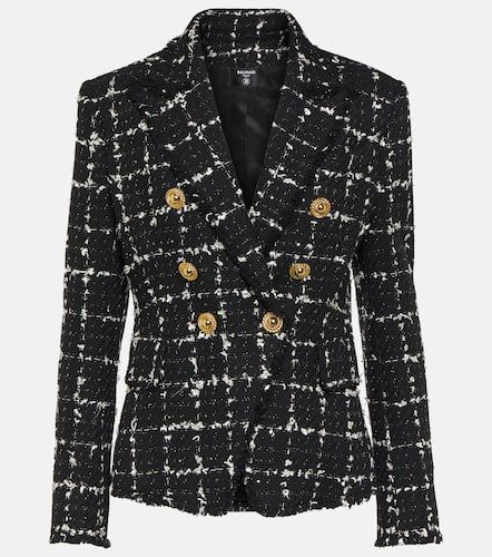 Balmain Checked tweed blazer - Balmain - Modalova