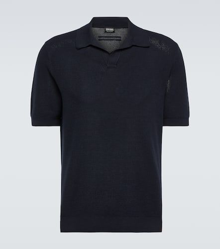 Zegna Cotton piqué polo shirt - Zegna - Modalova