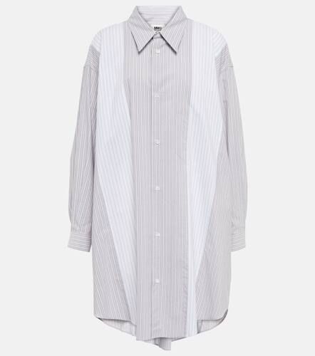 Striped cotton shirt dress - MM6 Maison Margiela - Modalova