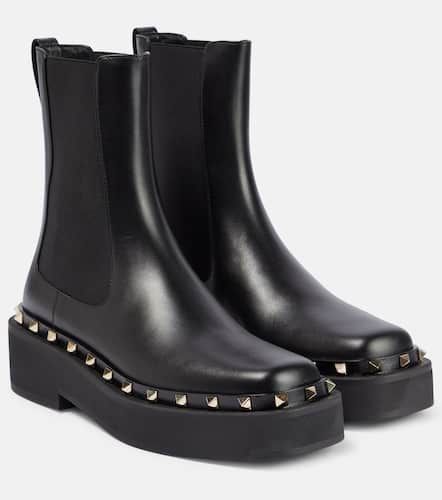 Botas Chelsea Rockstud de piel - Valentino Garavani - Modalova