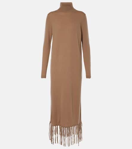 Fringed cashmere and wool sweater dress - Jardin des Orangers - Modalova