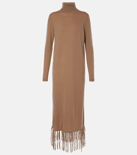 Fringed wool and cashmere sweater dress - Jardin des Orangers - Modalova