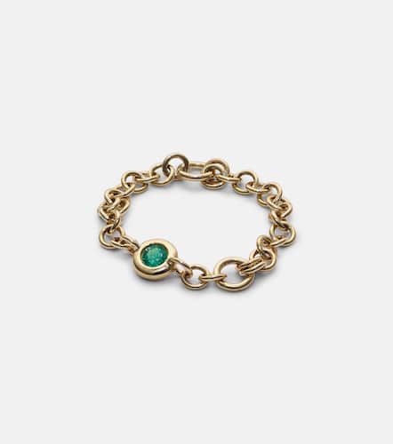 Gravity Estrella 18kt chain ring with emerald - Spinelli Kilcollin - Modalova