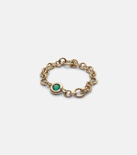 Gravity Estrella 18kt chain ring with emerald - Spinelli Kilcollin - Modalova