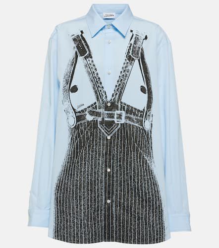 Trompe l'oeil oversized cotton poplin shirt - Jean Paul Gaultier - Modalova