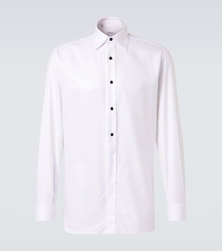 Camisa de esmoquin de popelín de algodón - Brioni - Modalova
